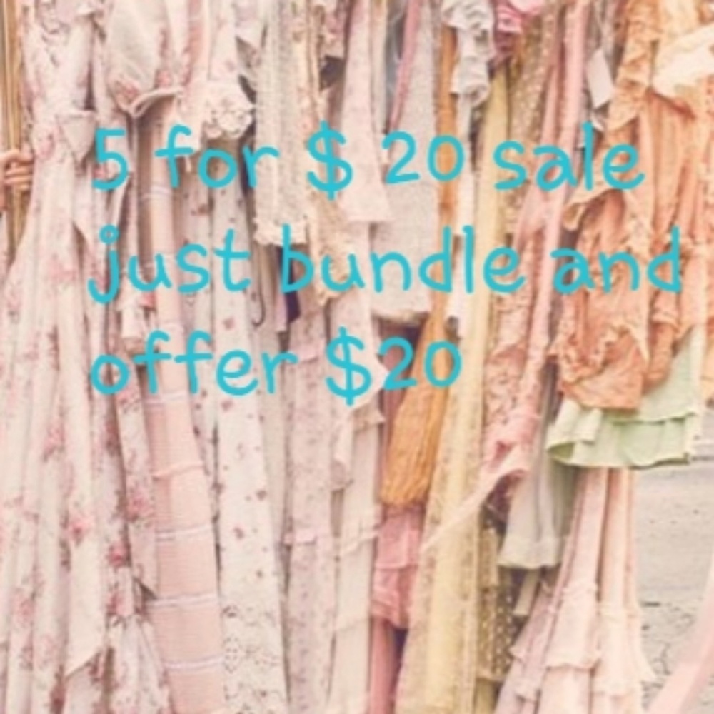 SALE 5/$20 🏷 bundle and save